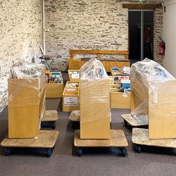 déménagement professionnel à la médiathèque de Carquefou