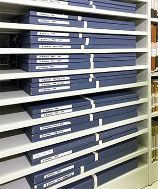 Meub le à plans des archives départementales des Hautes Alpes