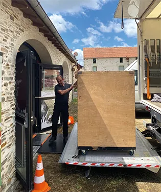 déménagement professionnel à la médiathèque de Carquefou - diapo armoire roulante