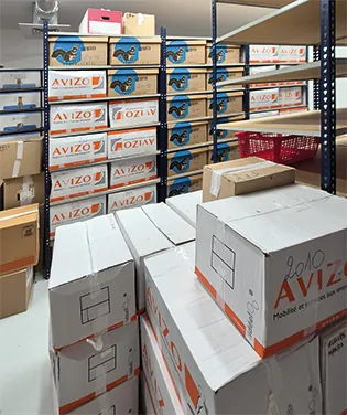 SSR La Colline ensoleillée - Reportage Conditionnement en cartons avizo